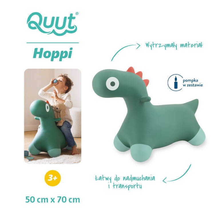 Skoczek Hoppi Dino - Garden green / QUUT