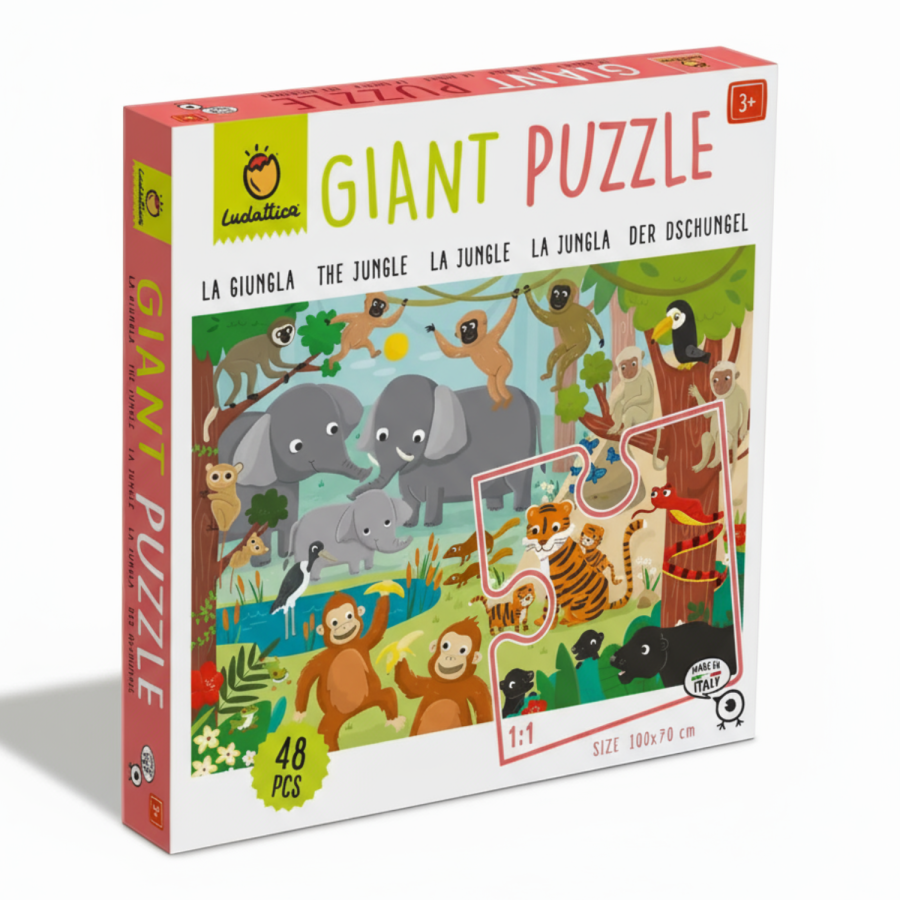 GIANT PUZZLE – puzzle podłogowe – DŻUNGLA / Ludattica