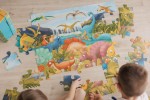GIANT PUZZLE – puzzle podłogowe – DINOZAURY / Ludattica