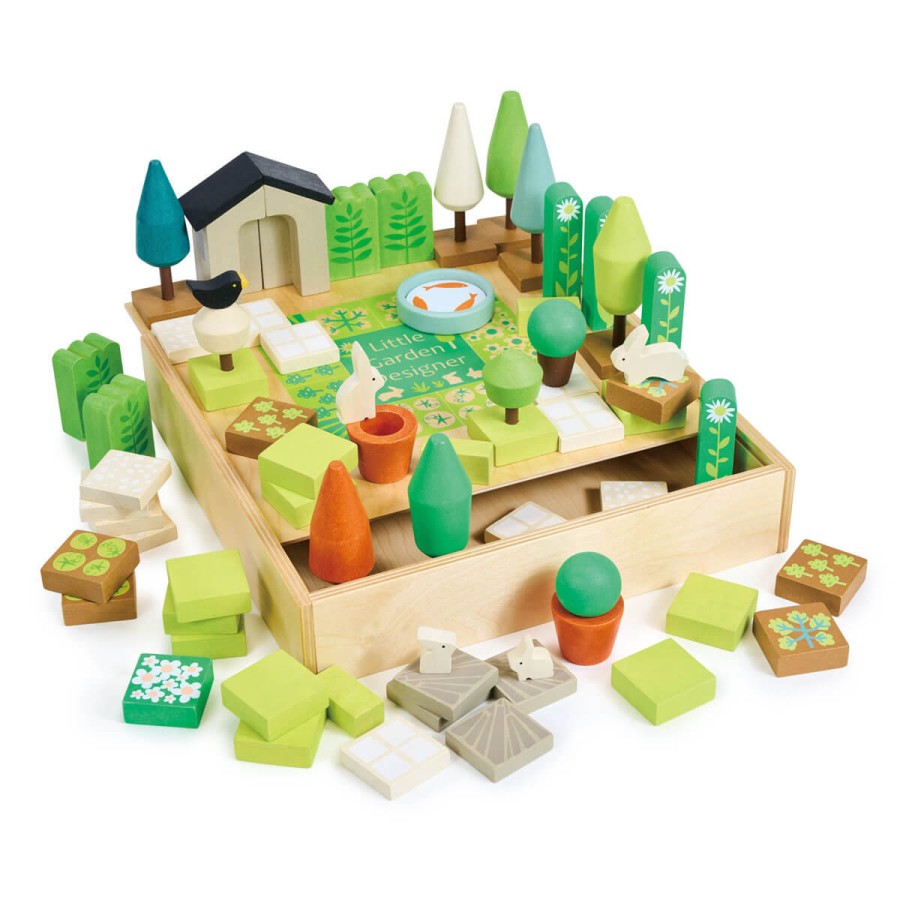 Kreatywny zestaw z drewnianymi elementami - Ogród / Tender Leaf Toys