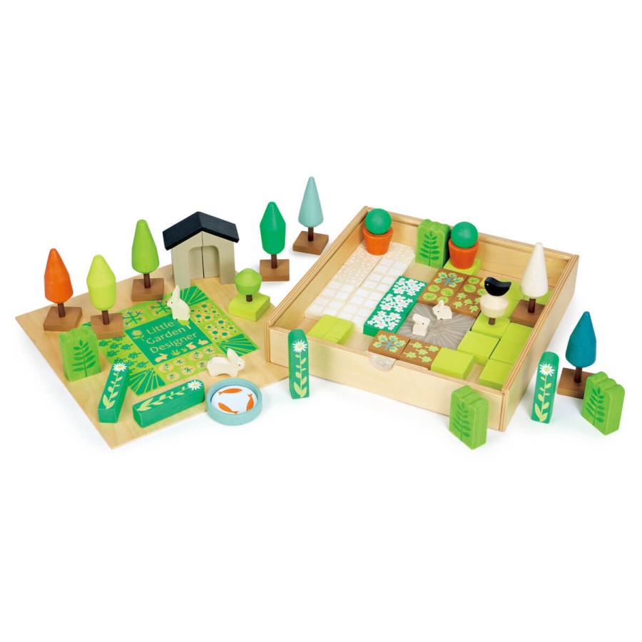 Kreatywny zestaw z drewnianymi elementami - Ogród / Tender Leaf Toys