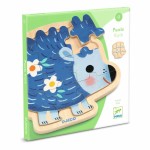 Drewniane puzzle w ramce JEŻ / Djeco