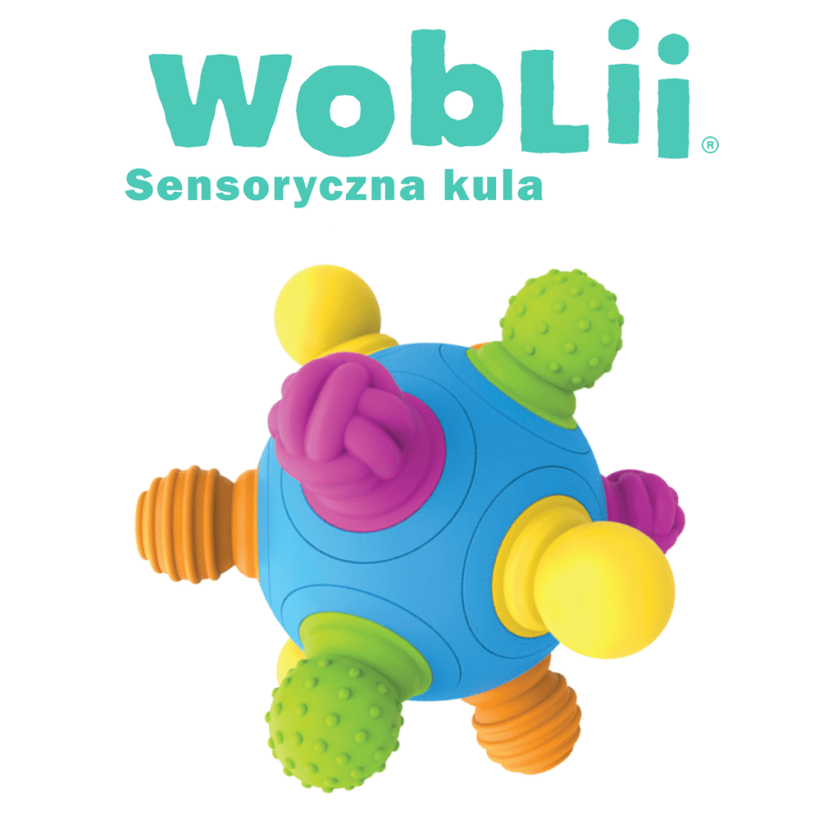 Woblii Kula. Zabawka sensoryczna. / Fat Brain Toys