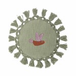Poduszka dekoracyjna Elinna - Green / Bloomingville Mini