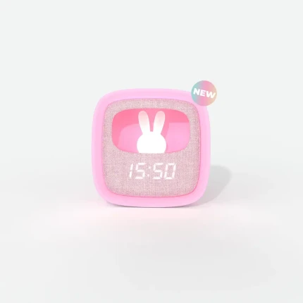 Budzik i lampka nocna Billy Clock - Różowy / MOB Paris