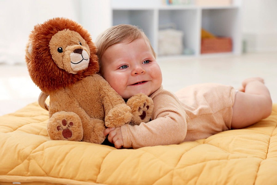 Cloud b® Louis Lion™ Smart Sensor - Szumiący Lew z czujnikiem dźwięku i pozytywką