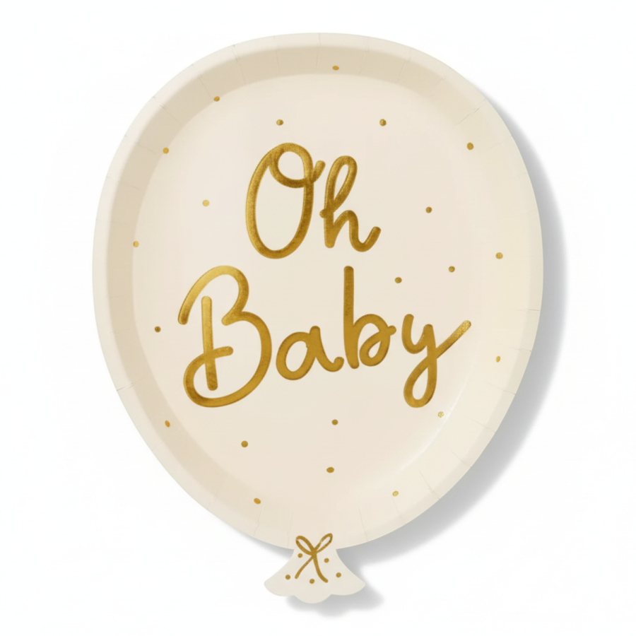 Talerzyki Oh baby, 6 szt. / PartyDeco