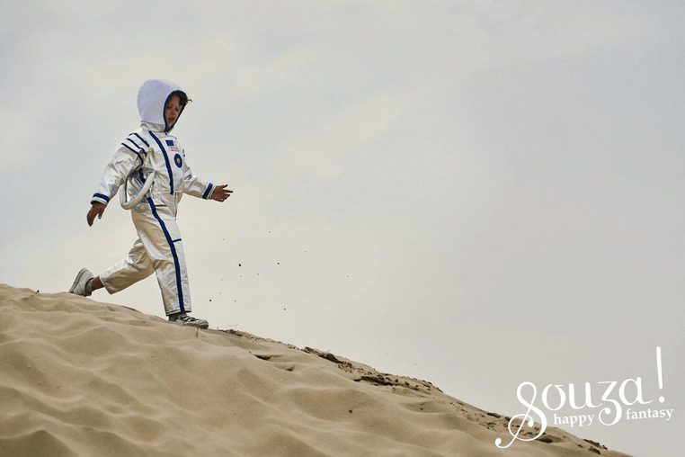 Kostium kombinezon astronauty srebrny / Souza!