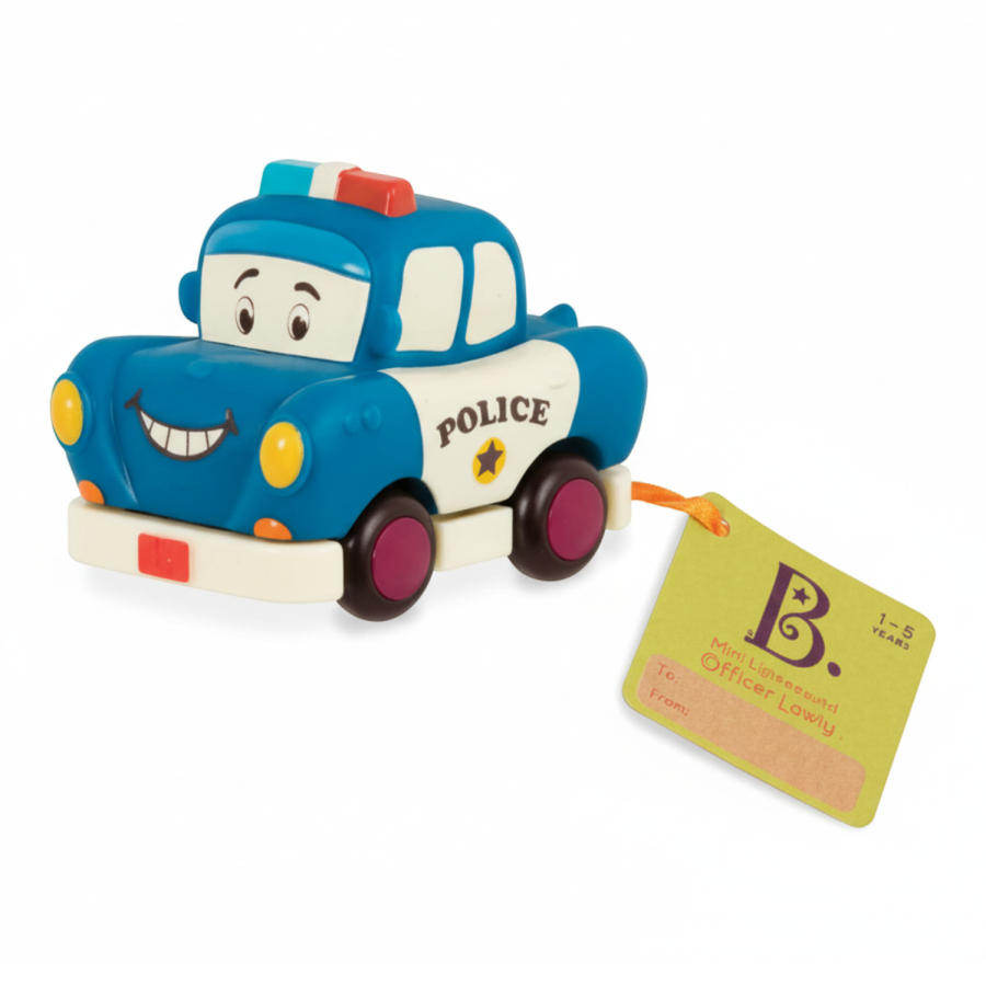 Mini Wheeee-ls! - mini autko z napędem: RADIOWÓZ Safety Sam / B.Toys