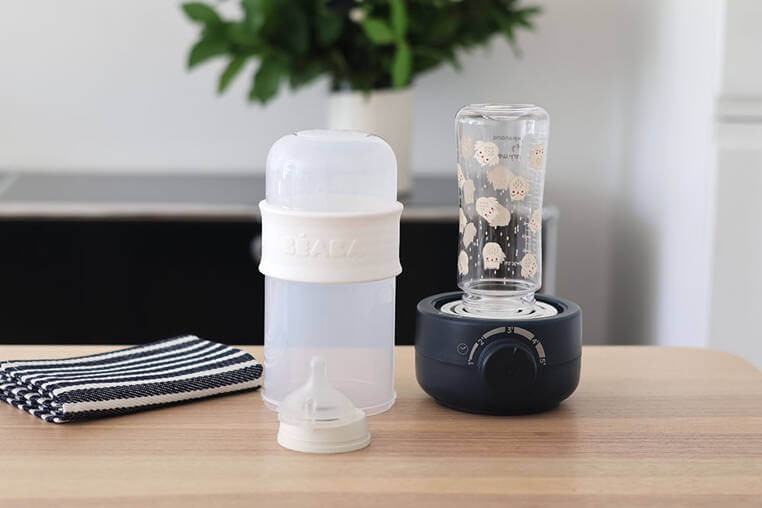 Podgrzewacz i sterylizator parowy do butelek i słoiczków Babymilk Second Night blue / Beaba