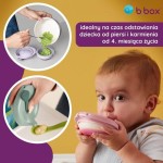 Silikonowa miseczka z pokrywką - błękit / b.box fill+feed