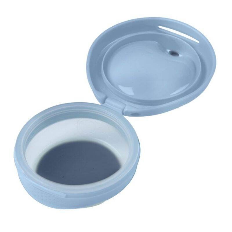 Silikonowa miseczka z pokrywką - błękit / b.box fill+feed