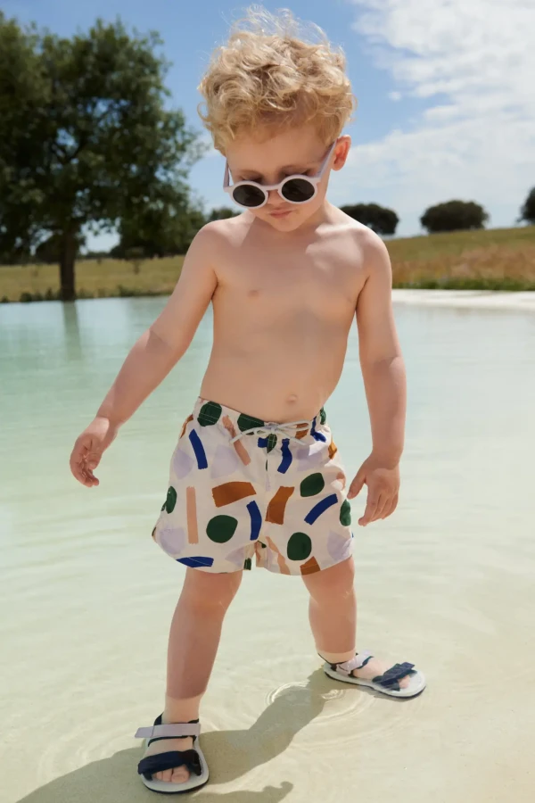 Szorty kąpielowe Aiden - Whales, cloud blue / Liewood