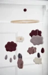 Filcowa Karuzela Mobile - clouds, cotton candy pink / Sebra