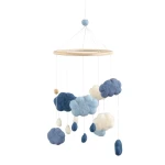 Filcowa Karuzela Mobile - clouds, cotton candy pink / Sebra