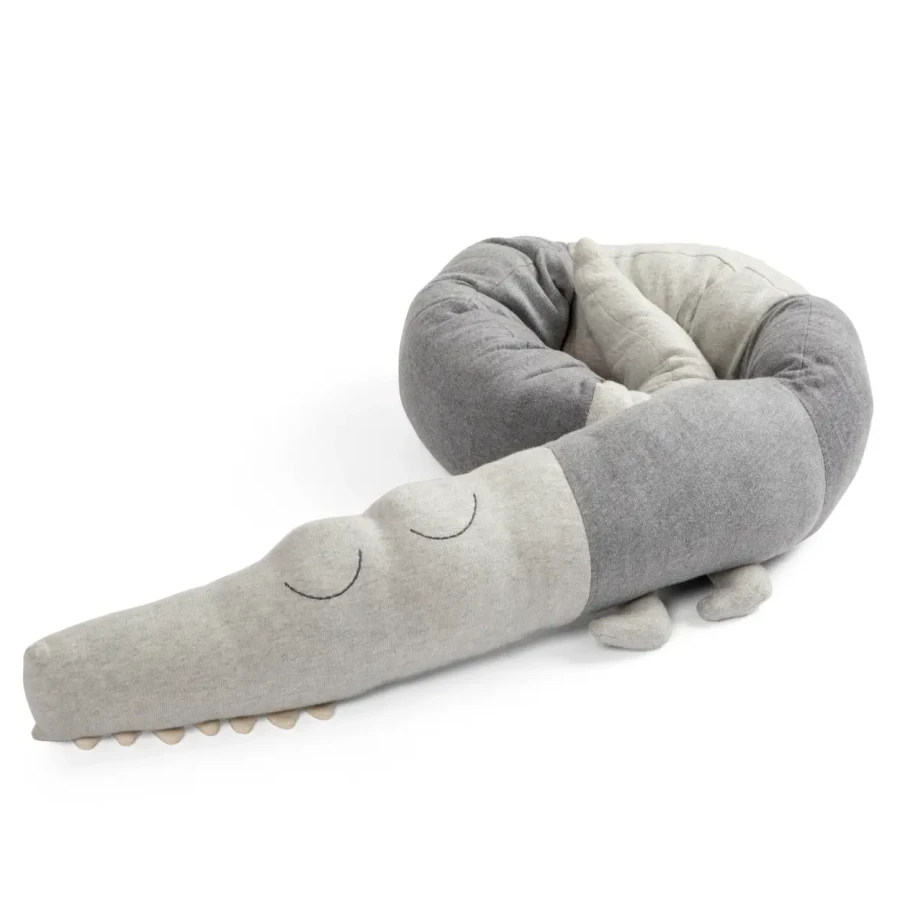 Mini poduszka Sleepy Croc - elephant grey / Sebra