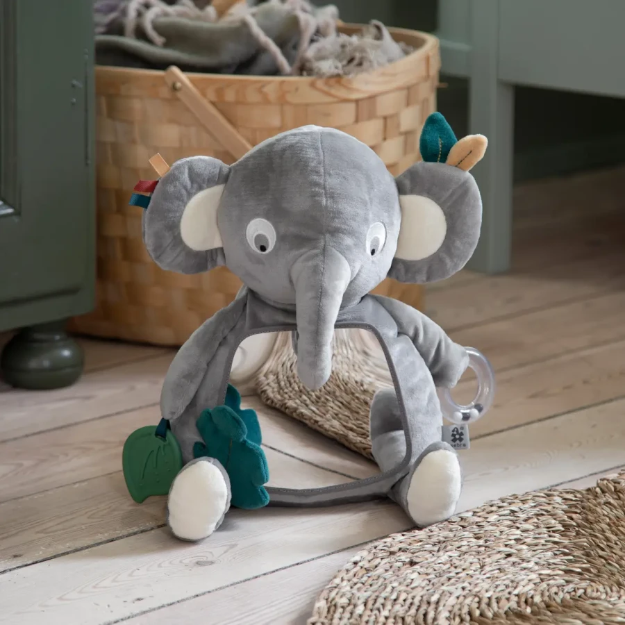 Zabawka aktywizująca z lusterkiem - Finley the elephant / Sebra