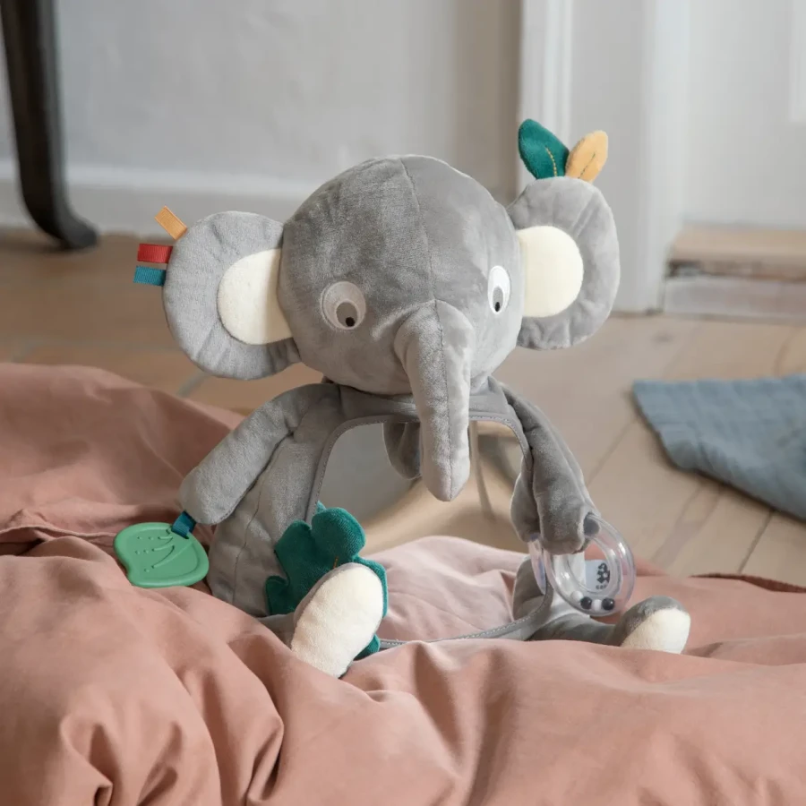 Zabawka aktywizująca z lusterkiem - Finley the elephant / Sebra