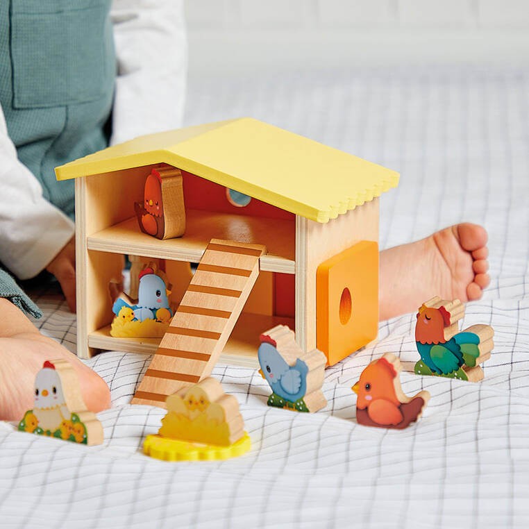 Drewniany domek Farma Mój pierwszy kurnik 18 m+ / Janod