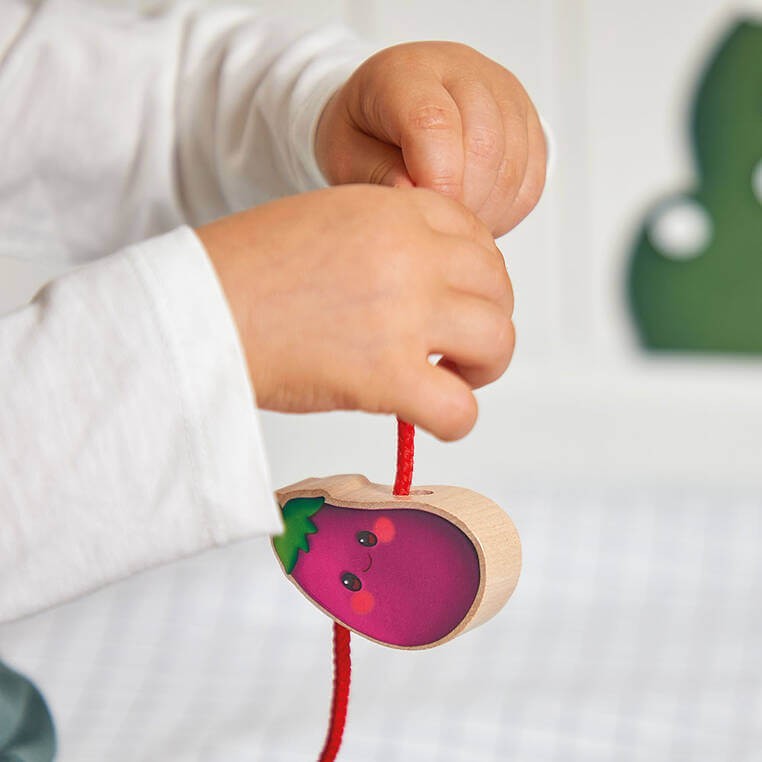 Nawlekanka z drewnianymi warzywami Farma / Janod