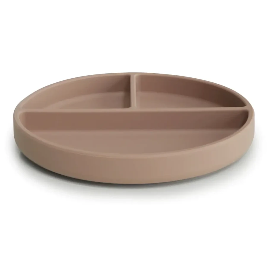 Talerzyk sylikonowy z przyssawką - Natural / Mushie
