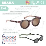 Okulary przeciwsłoneczne dla dzieci 2-4 lata, Happy - Pink tortoise / Beaba
