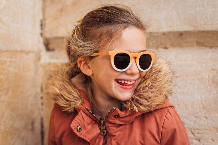 Okulary przeciwsłoneczne dla dzieci 4-6 lat Sunshine - Rainbow orange / Beaba