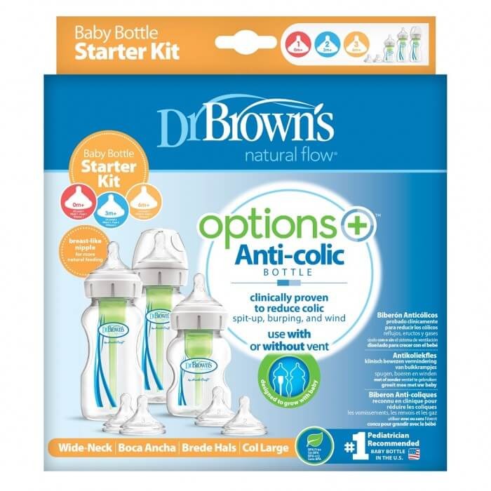 Zestaw startowy szeroka szyjka Options+ "mały" / Dr Brown's