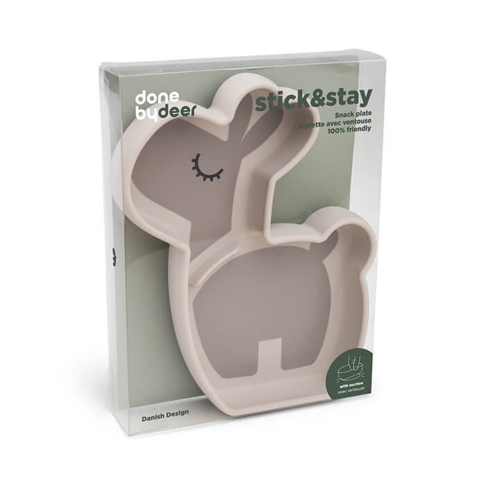 Talerzyk na przekąski z przyssawką Lama Lalee Sand / Done by deer
