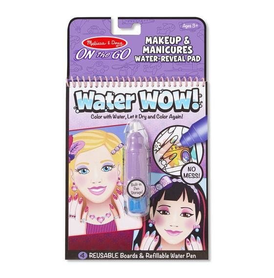 Melissa and Doug, Wielorazowa Wodna Kolorowanka WATER WOW Make Up