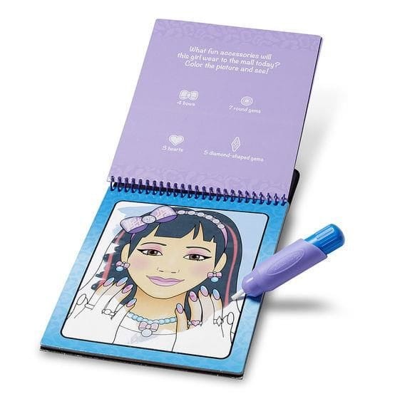 Melissa and Doug, Wielorazowa Wodna Kolorowanka WATER WOW Make Up