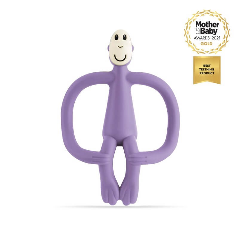 Gryzak masujący ze szczoteczką Purple / Matchstick Monkey