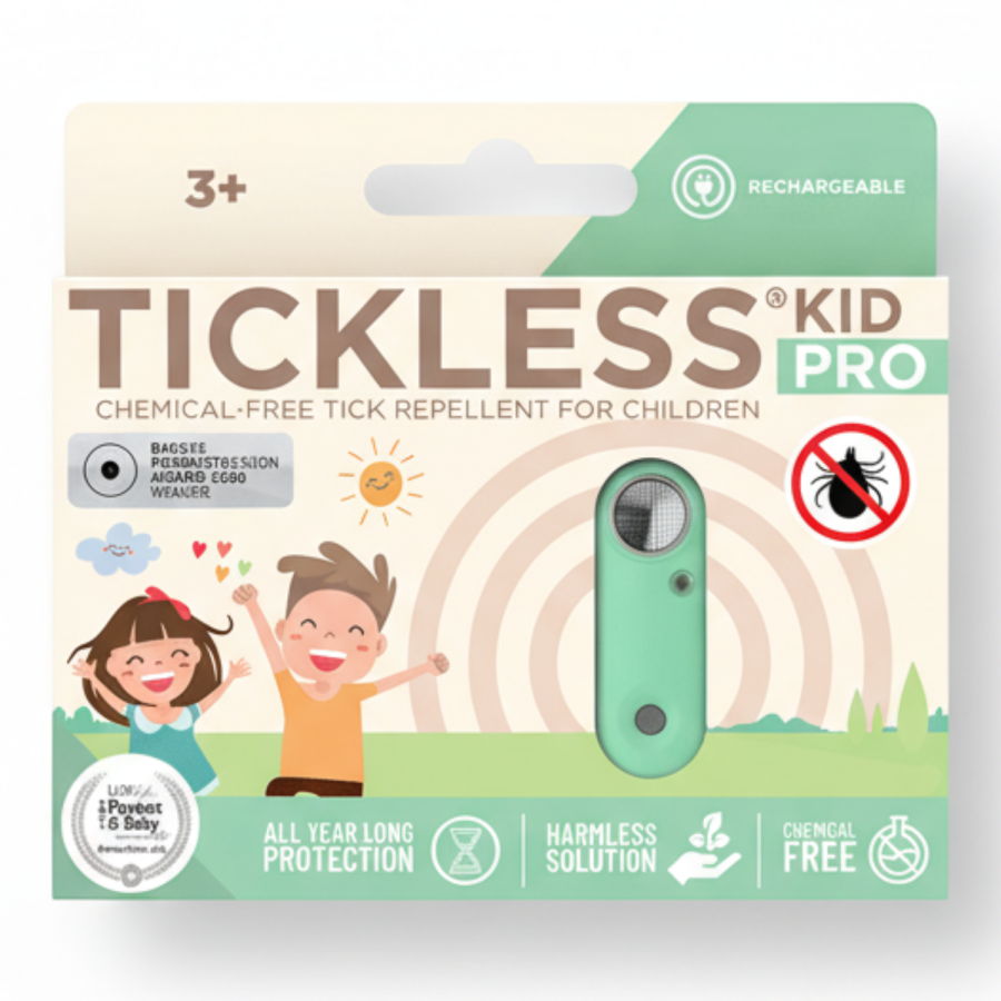 Ultradźwiękowe urządzenie chroniące przed kleszczami TICKLESS® Kid Pro Mentha Green