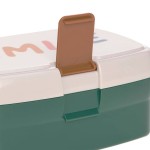 Zestaw na lunch: Lunchbox + Tritanowa butelka - bidon 460 ml Little Gang Smile - milky, ocean green / Lassig