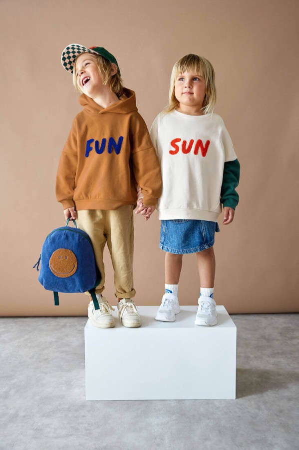 Plecak mini sztruks, Little Gang - blue / Lassig