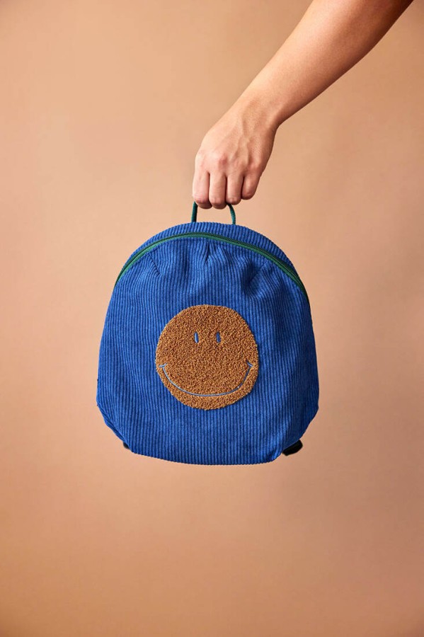 Plecak mini sztruks, Little Gang - blue / Lassig