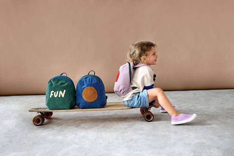 Plecak mini sztruks, Little Gang - blue / Lassig