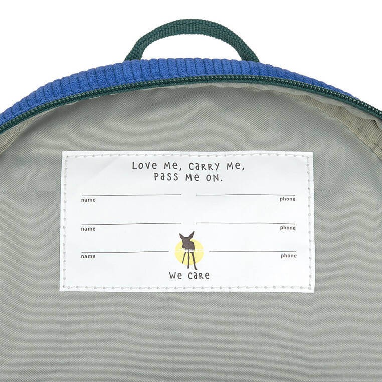 Plecak mini sztruks, Little Gang - blue / Lassig