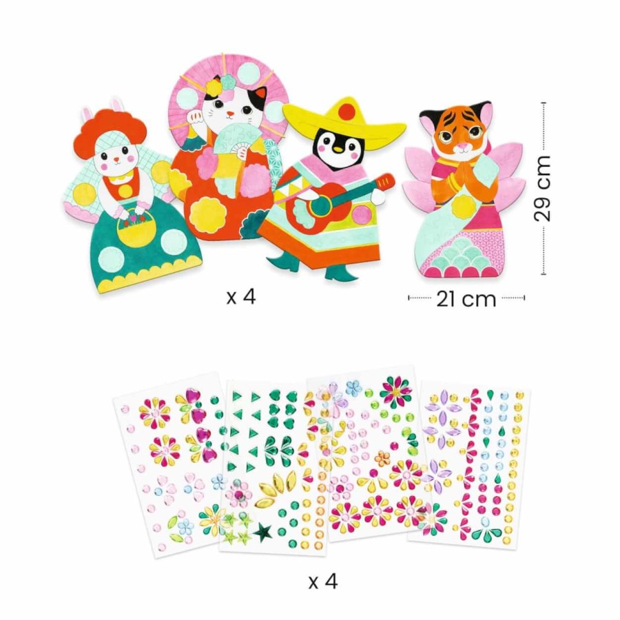 Zestaw artystyczny KOLAŻE DIAMENCIKI 3+ / Djeco