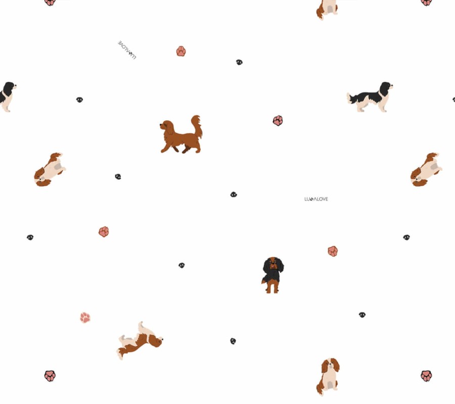 Szczotka na ciemieniuchę z myjką - pieski, cavaliery / Lullalove