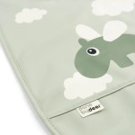 Śliniak z kieszonką Happy Clouds - Green / Done by Deer