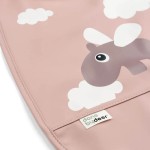 Śliniak z kieszonką Happy Clouds - Powder / Done by Deer