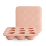 Silikonowa foremka do zamrażania jedzenia - Blush / Mushie