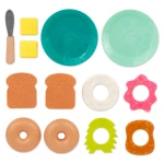 Mini Chef - Breakfast Playset - toster i akcesoria śniadaniowe / B.Toys BX2331Z