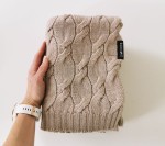 Kocyk z wełny merino - beż, kolekcja PREMIUM / Lullalove