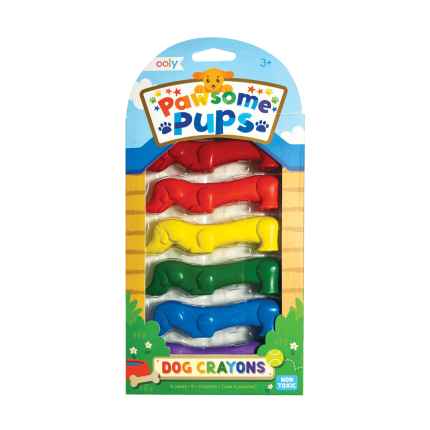 Kredki Malucha Pieski, Pawsome Pups - 6 szt. / Ooly