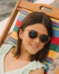 Okulary Oval Sand Beige Polarized 5-10 / Olivio & Co