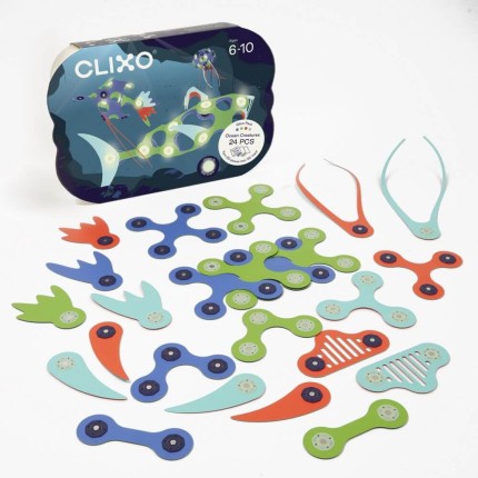 Układanka magnetyczna CLIXO Ocean Creatures