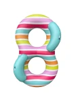 Podwójne koło do pływania 190 cm Rainbow / The Swim Essentials