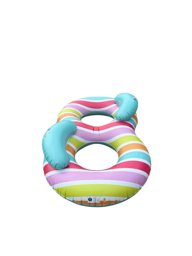 Podwójne koło do pływania 190 cm Rainbow / The Swim Essentials